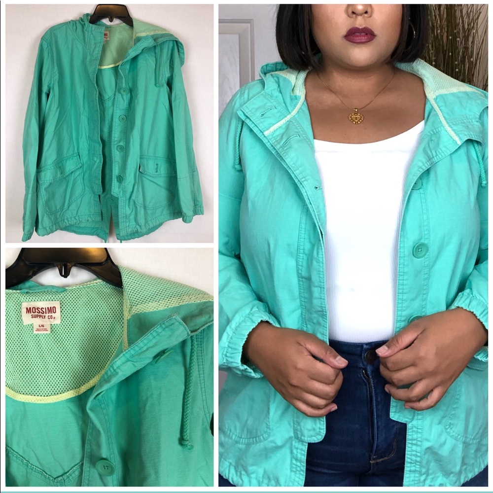 Mint Lightweight Hooded Jacket